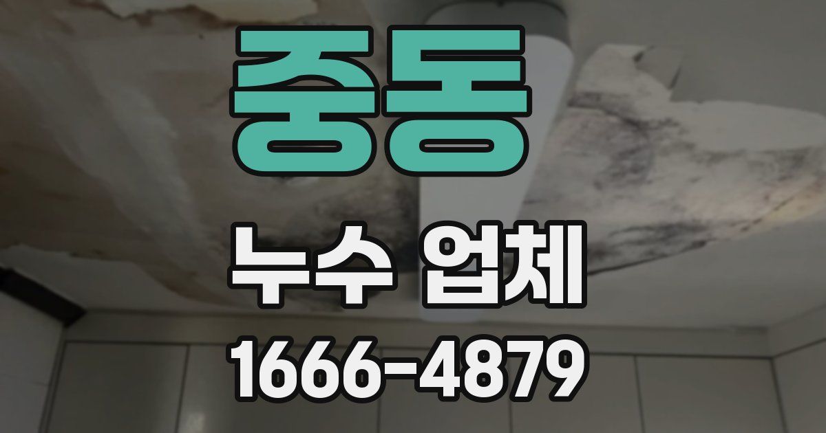 중동 누수 업체