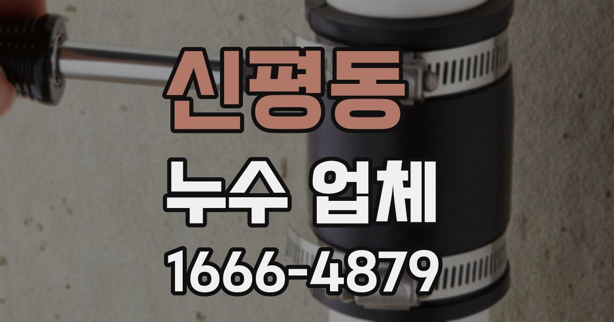 신평동 누수 업체