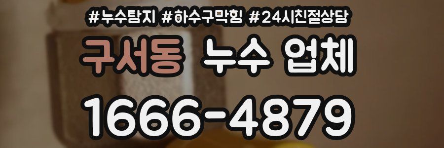 구서동 누수 업체