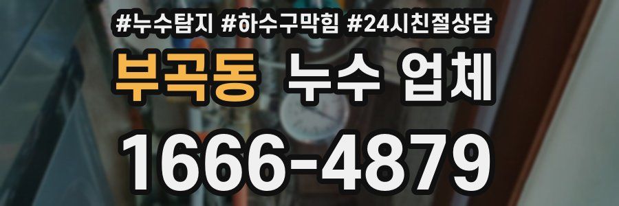 부곡동 누수 업체