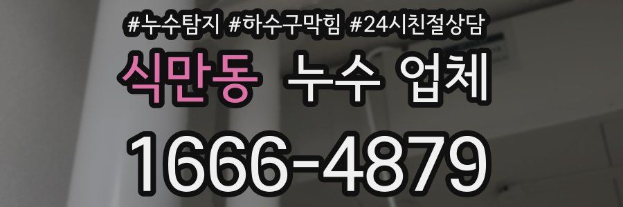 식만동 누수 업체
