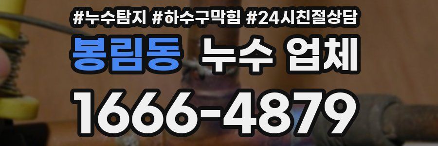 봉림동 누수 업체
