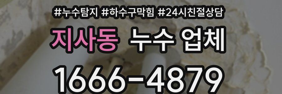 지사동 누수 업체