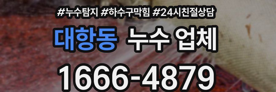 대항동 누수 업체