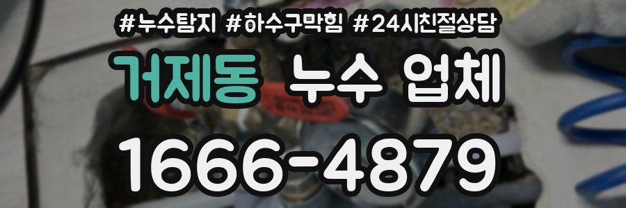 거제동 누수 업체