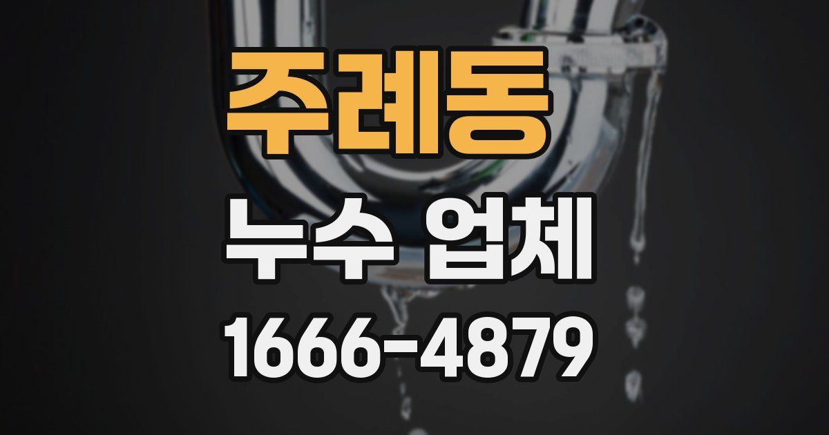 주례동 누수 업체