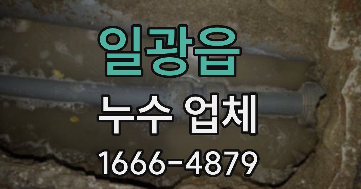 일광읍 누수 업체