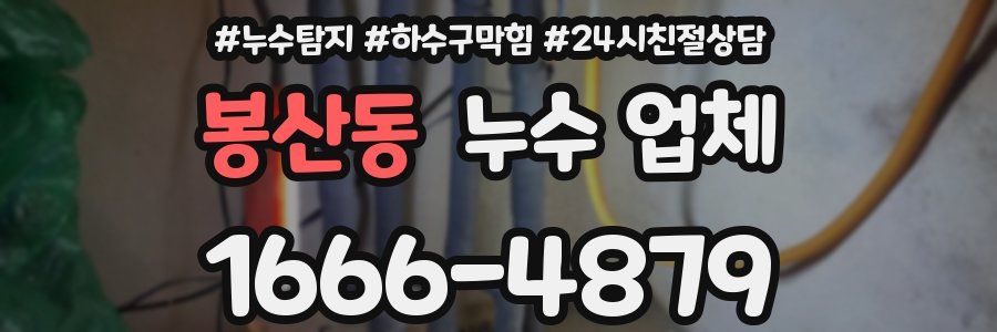 봉산동 누수 업체
