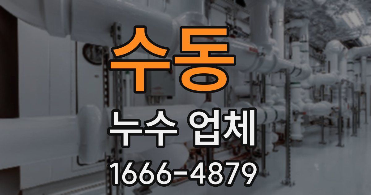 수동 누수 업체