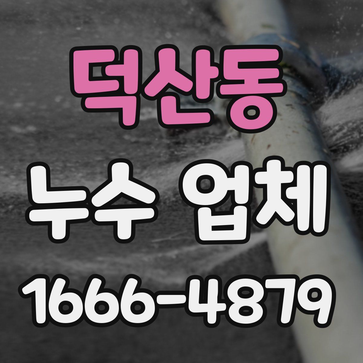 덕산동 누수 업체