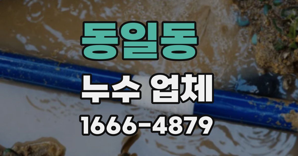 동일동 누수 업체
