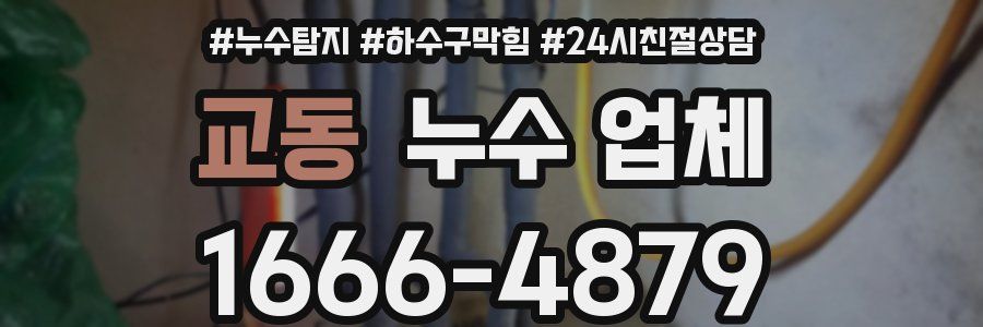 교동 누수 업체