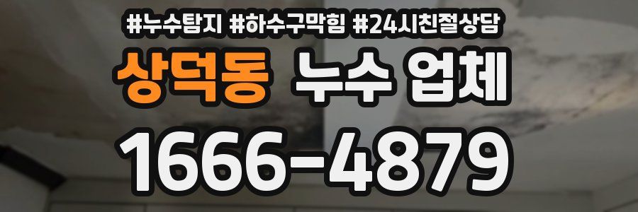 상덕동 누수 업체