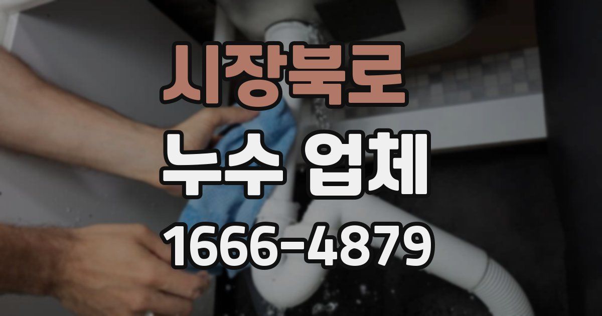 시장북로 누수 업체