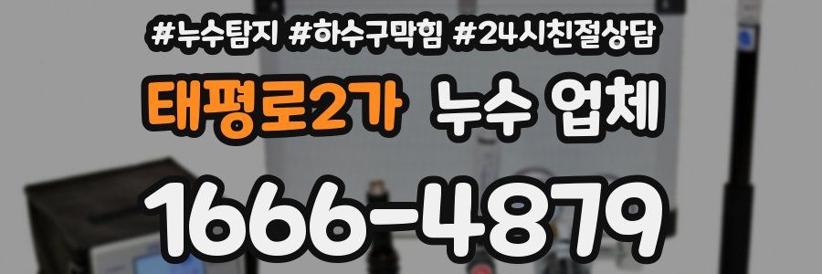 태평로2가 누수 업체