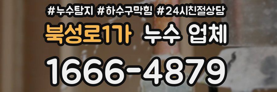 북성로1가 누수 업체