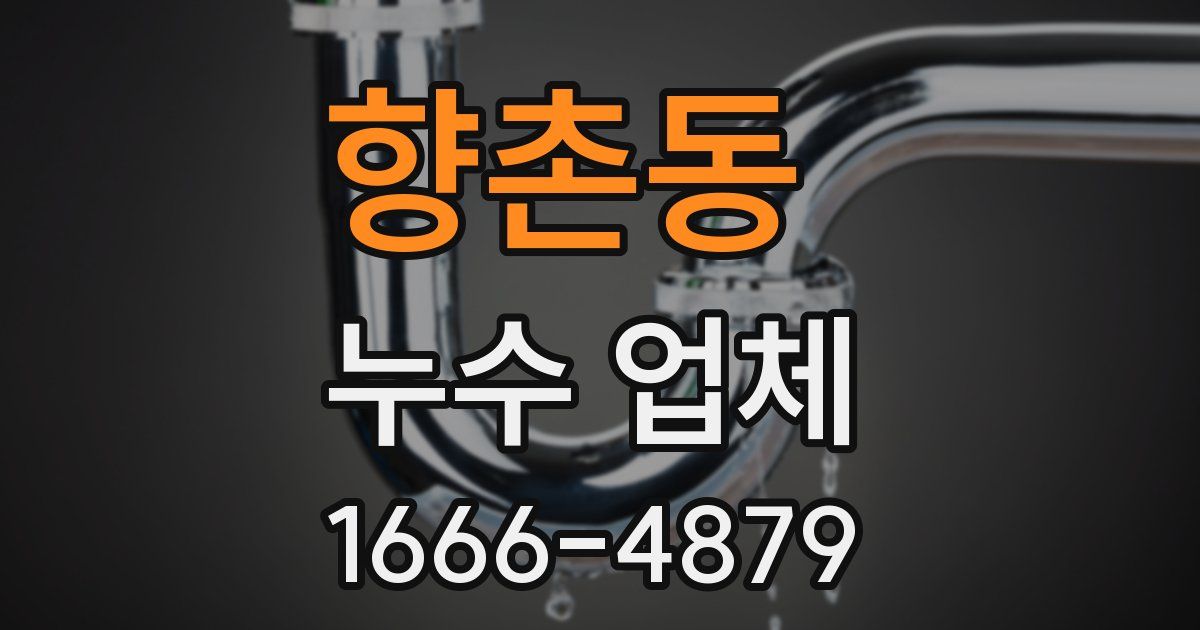 향촌동 누수 업체