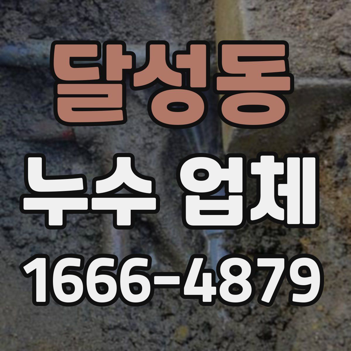 달성동 누수 업체