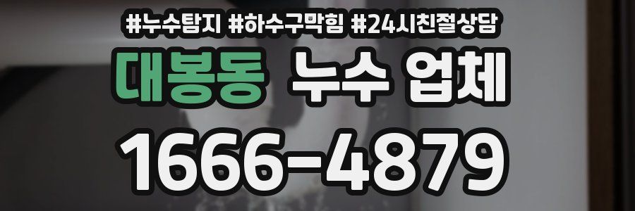 대봉동 누수 업체