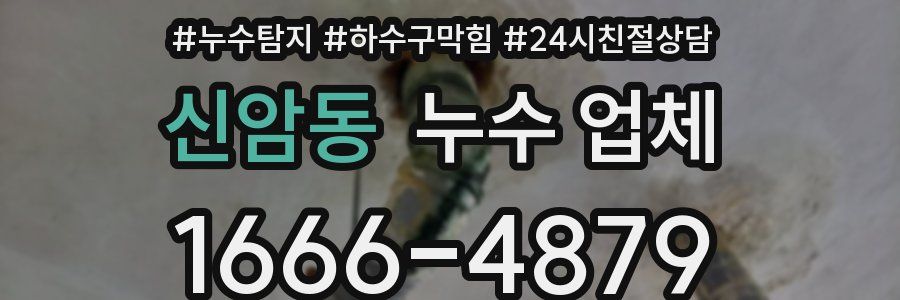 신암동 누수 업체