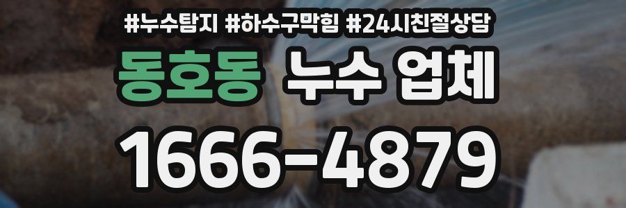 동호동 누수 업체
