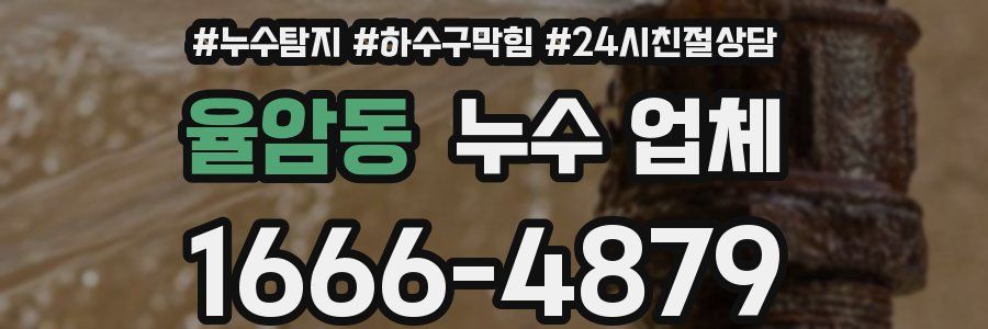 율암동 누수 업체
