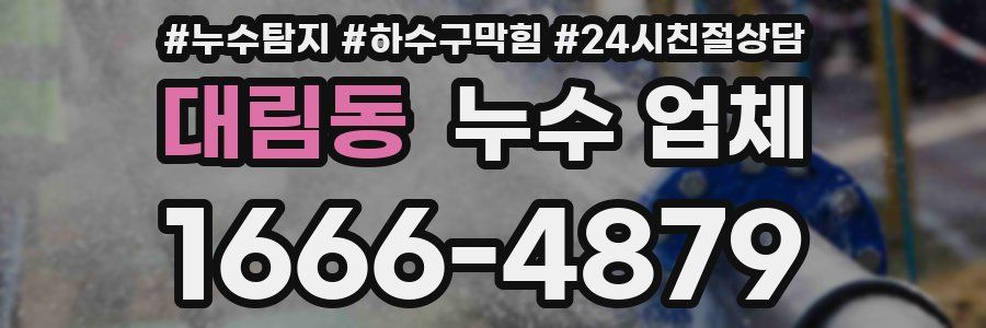 대림동 누수 업체