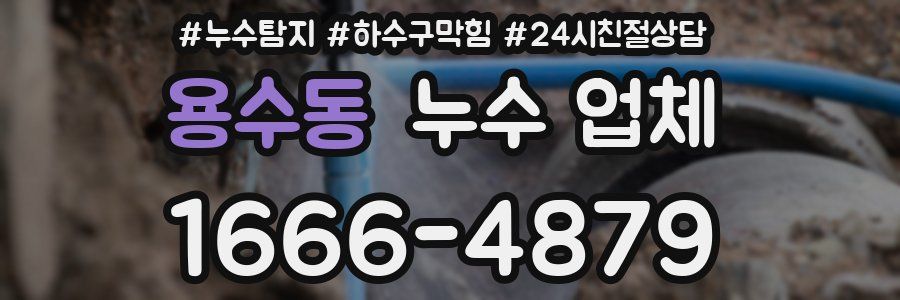 용수동 누수 업체
