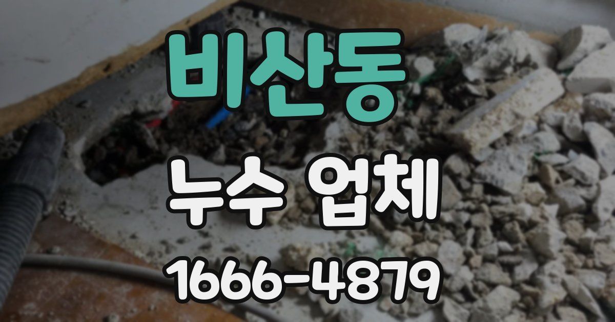 비산동 누수 업체