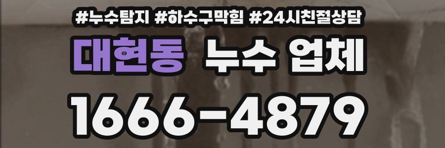 대현동 누수 업체