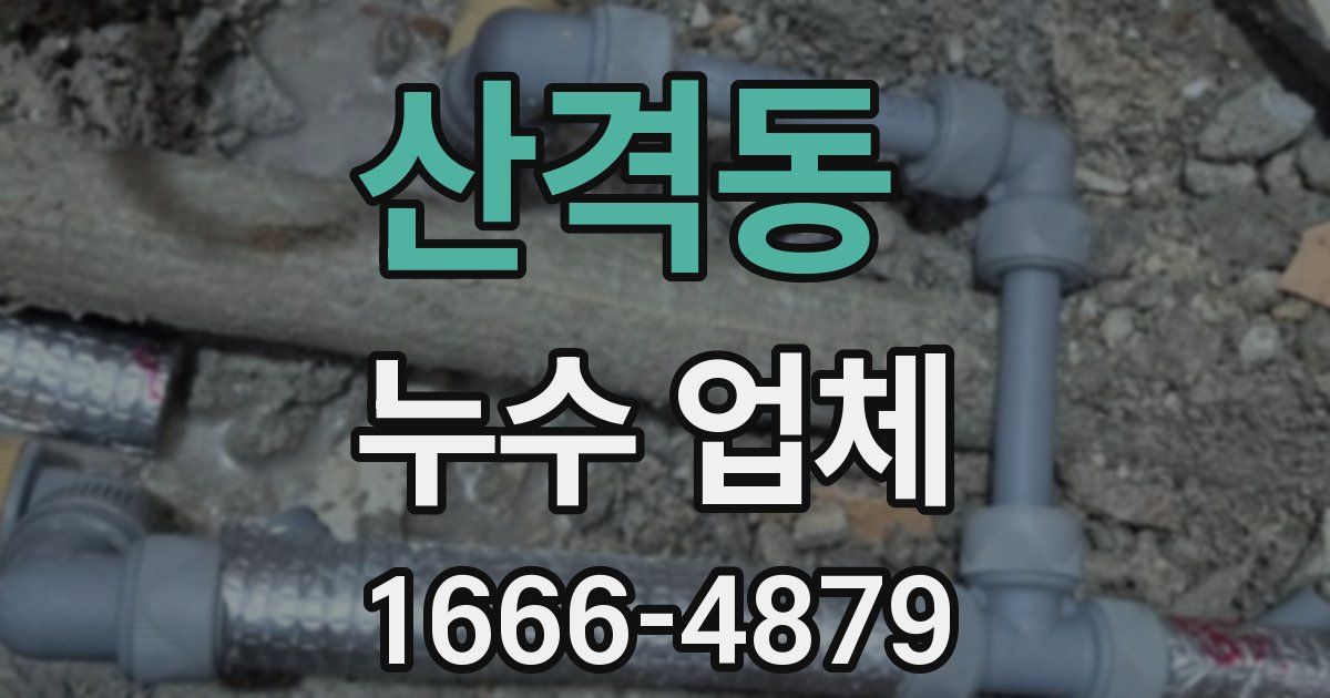 산격동 누수 업체