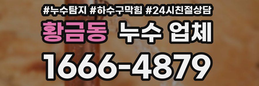 황금동 누수 업체