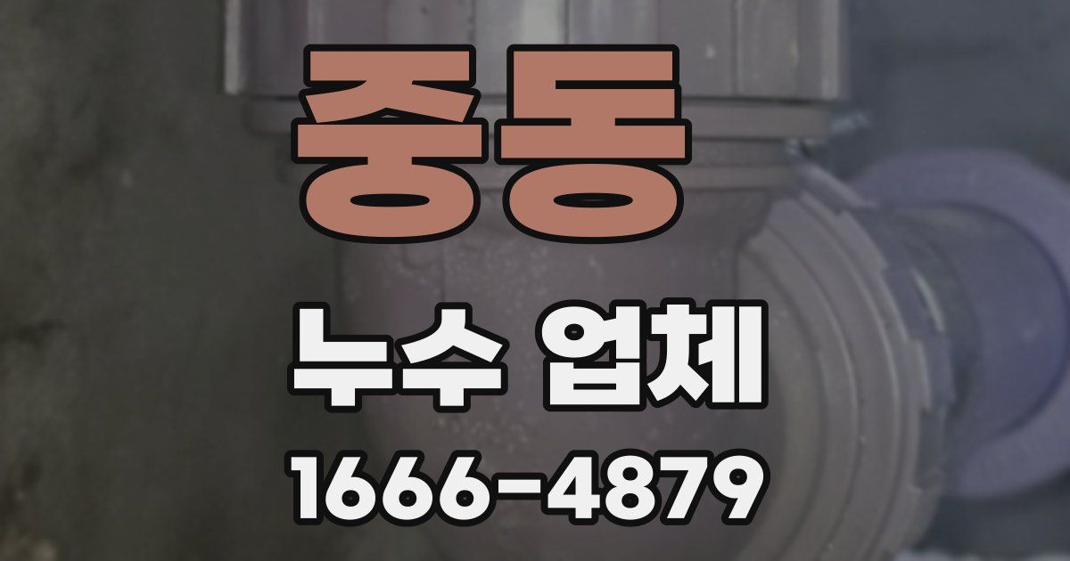 중동 누수 업체