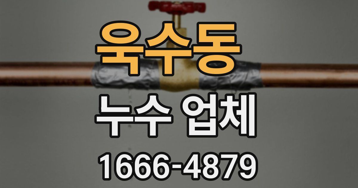 욱수동 누수 업체
