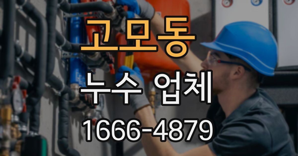고모동 누수 업체