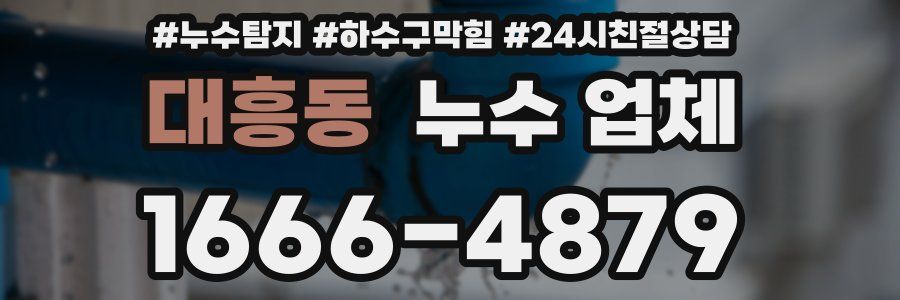 대흥동 누수 업체