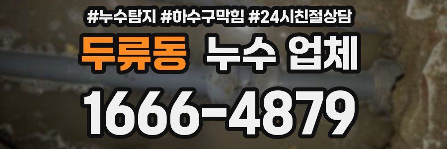 두류동 누수 업체