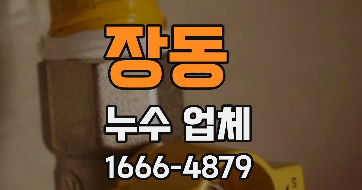 장동 누수 업체