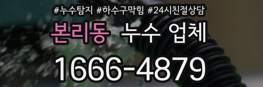 본리동 누수 업체