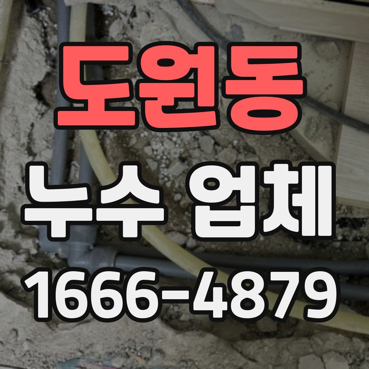 도원동 누수 업체