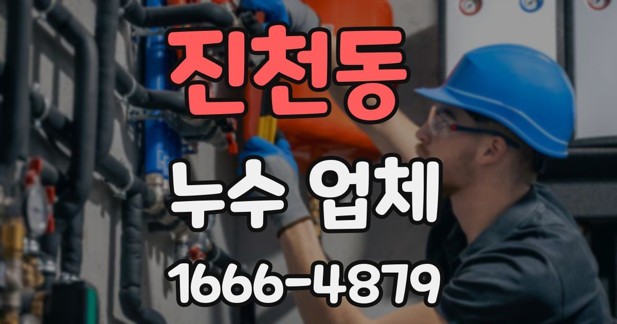 진천동 누수 업체