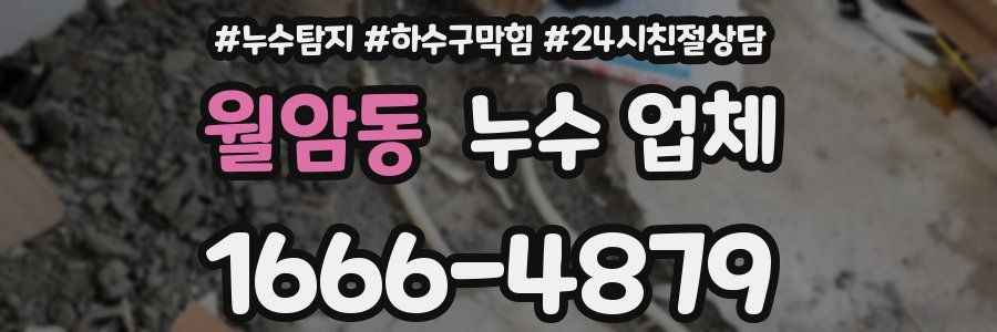 월암동 누수 업체