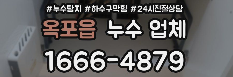 옥포읍 누수 업체