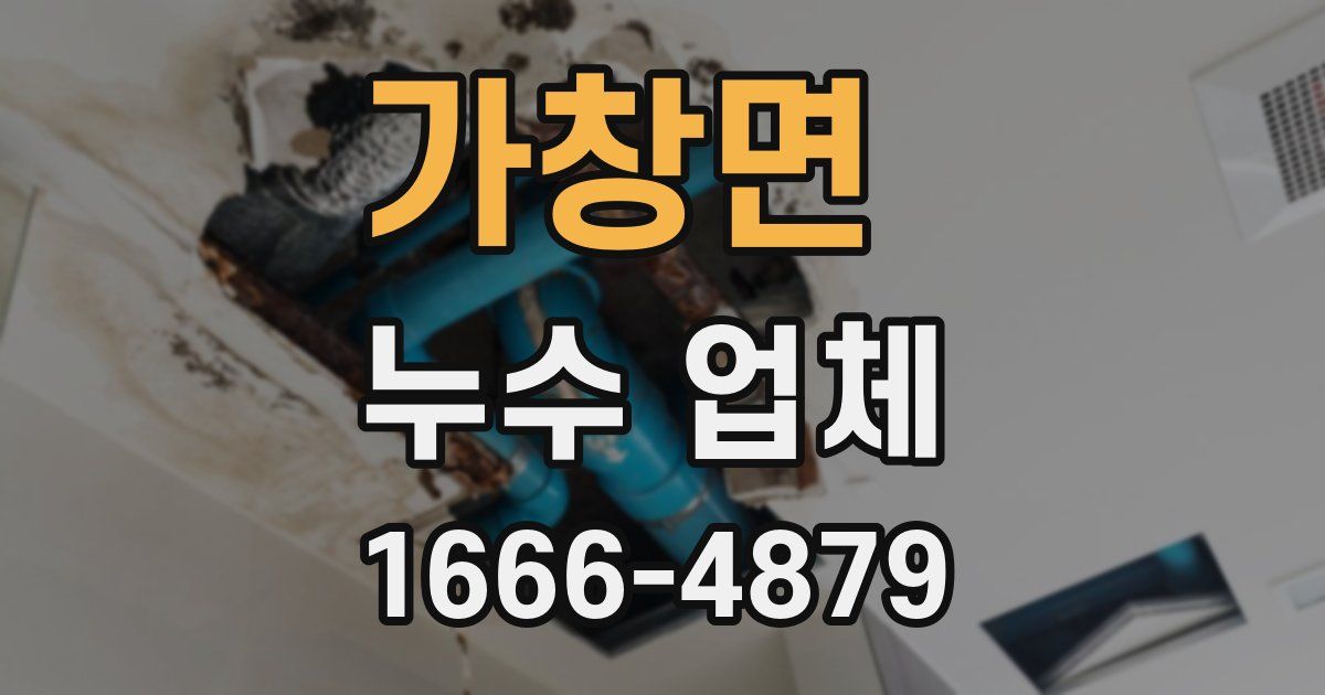 가창면 누수 업체