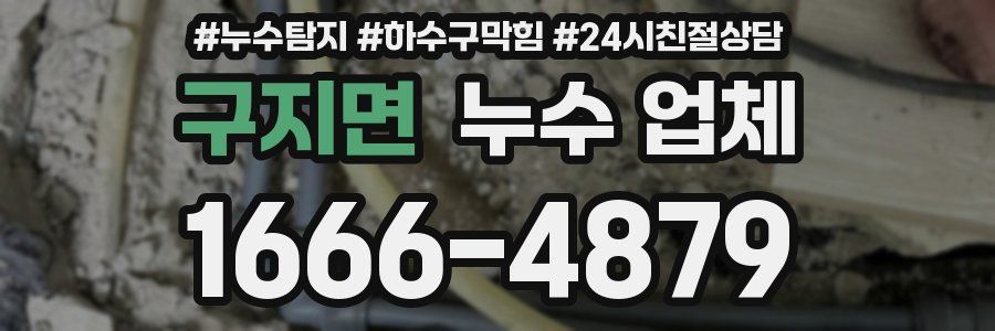 구지면 누수 업체