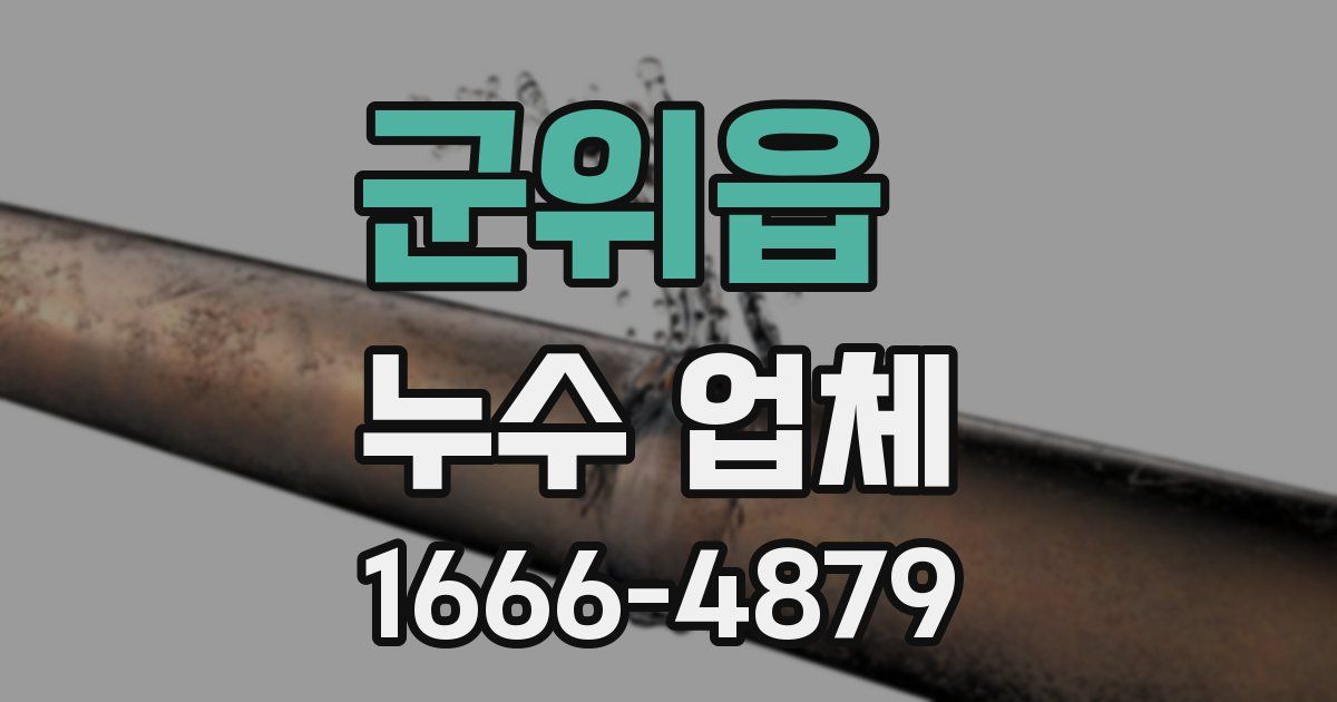 군위읍 누수 업체
