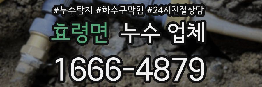 효령면 누수 업체