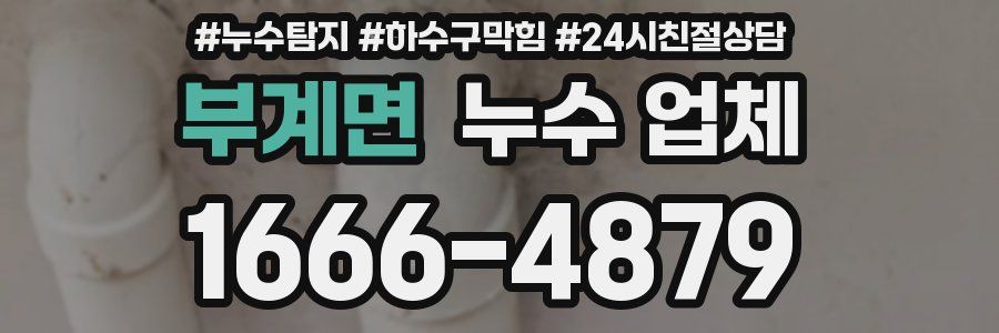 부계면 누수 업체