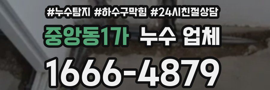 중앙동1가 누수 업체