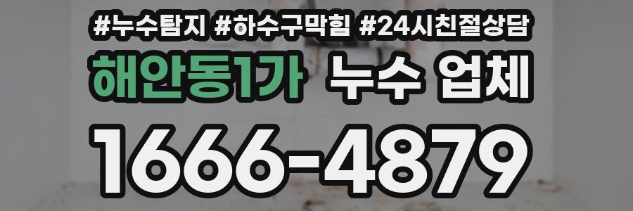 해안동1가 누수 업체